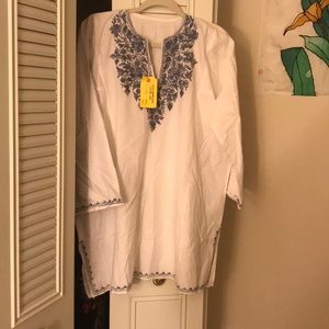 White 100% cotton shirt